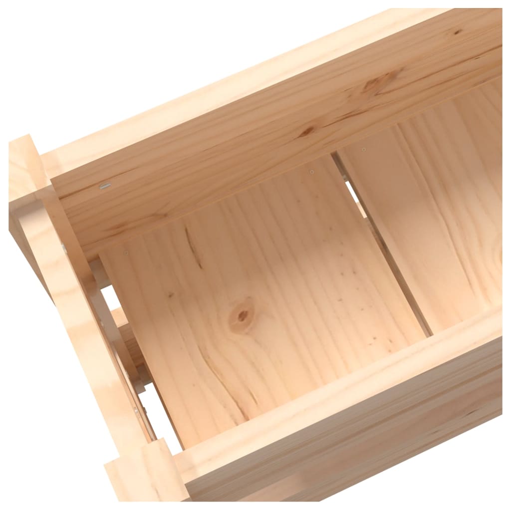 Jardinieră, 112x25x66 cm, lemn masiv de pin