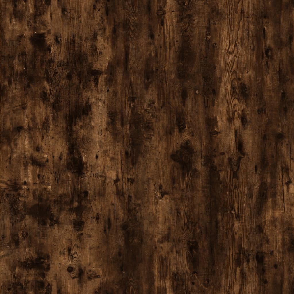 Bookcase 3 levels smoky oak 40x24x109 cm composite wood