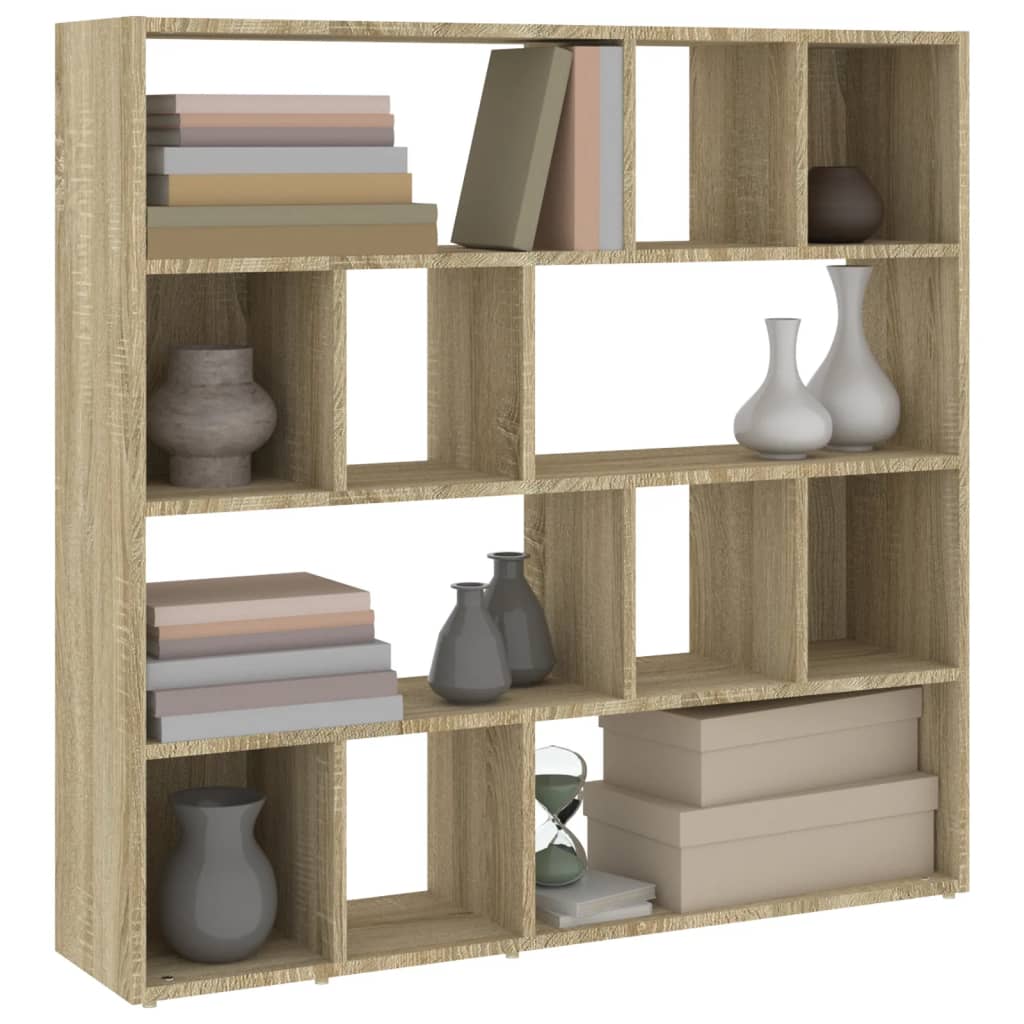 Bibliotecă/Separator cameră, stejar sonoma, 105x24x102 cm
