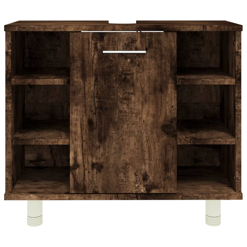 Bathroom cabinet, smoky oak, 60x32x53.5 cm, composite wood