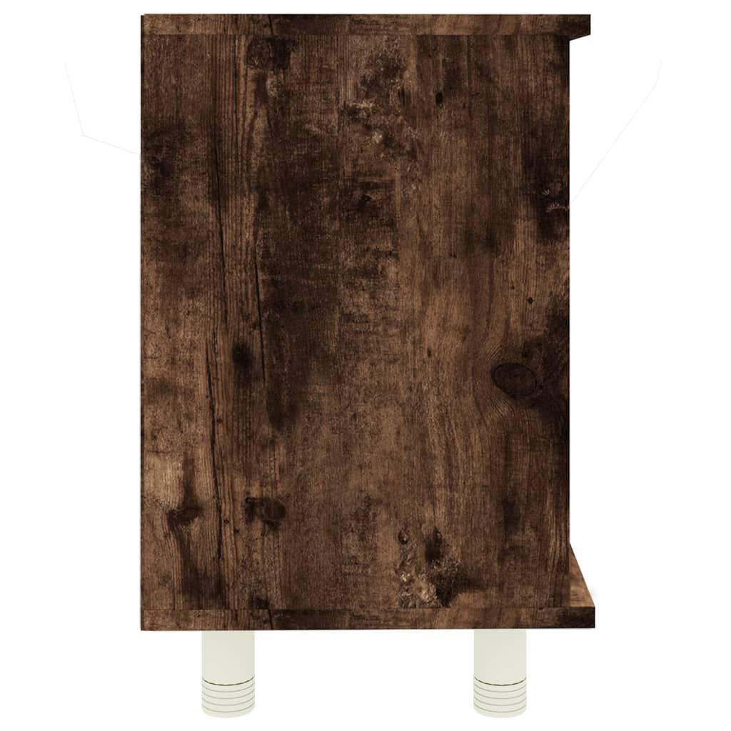 Bathroom cabinet, smoky oak, 60x32x53.5 cm, composite wood