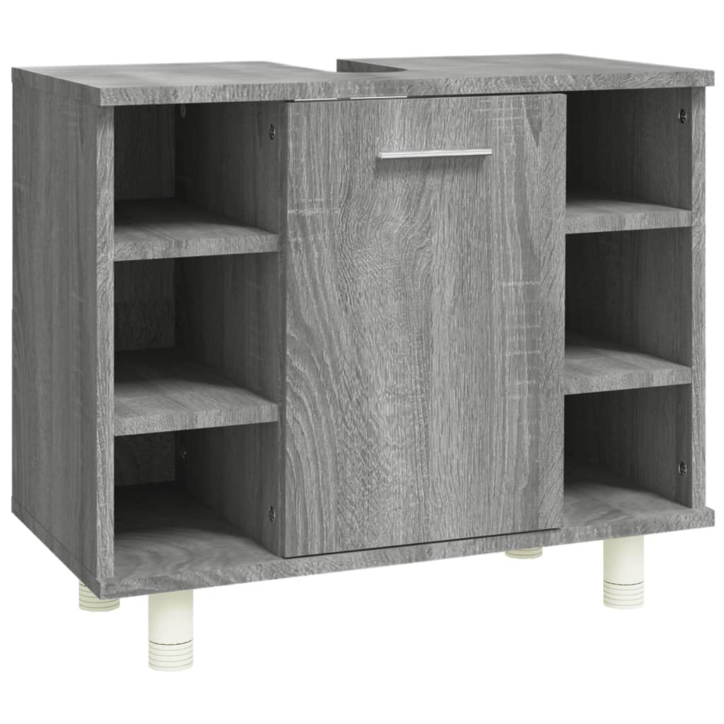 Bathroom cabinet, sonoma grey, 60x32x53.5 cm, composite wood