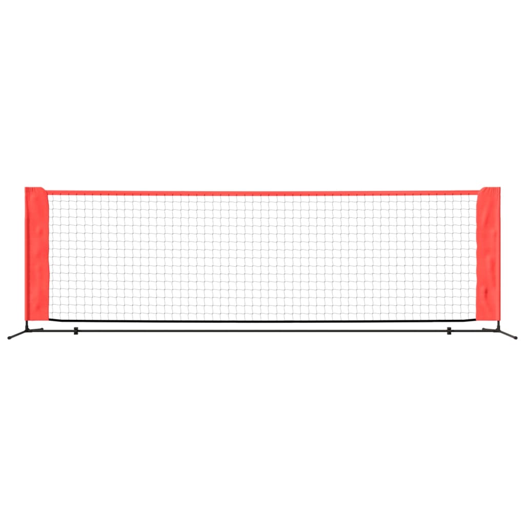 Tennis net, black and red, 300x100x87 cm, polyester