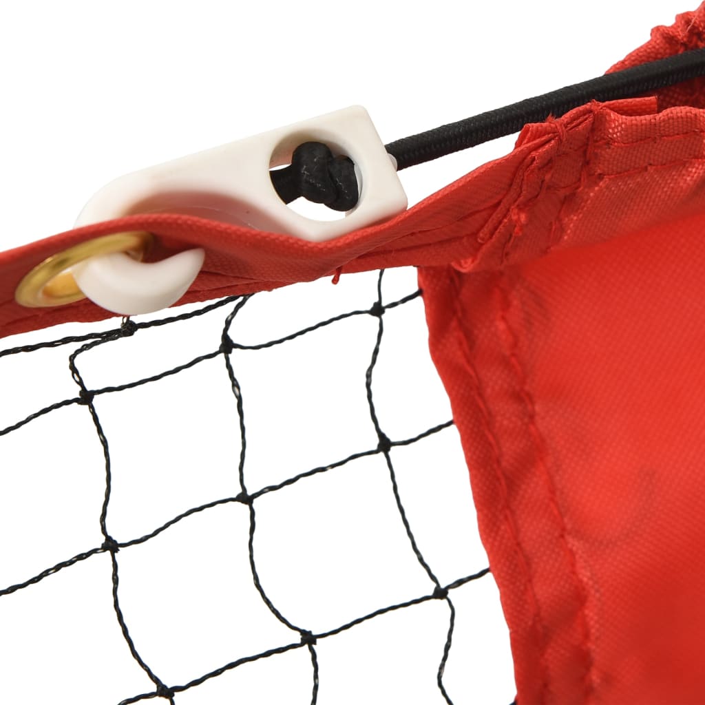 Tennis net, black and red, 300x100x87 cm, polyester