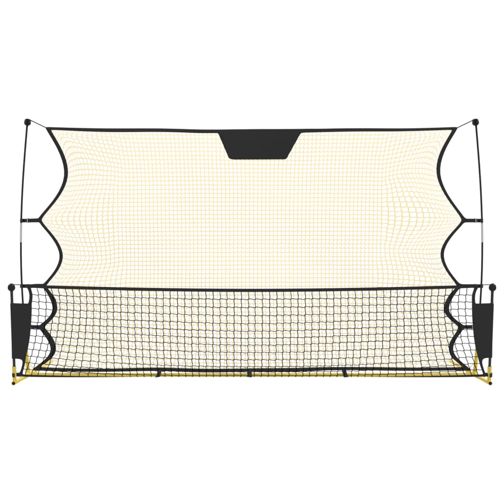 Football rebounder net, black and yellow 183x85x120 cm polyester