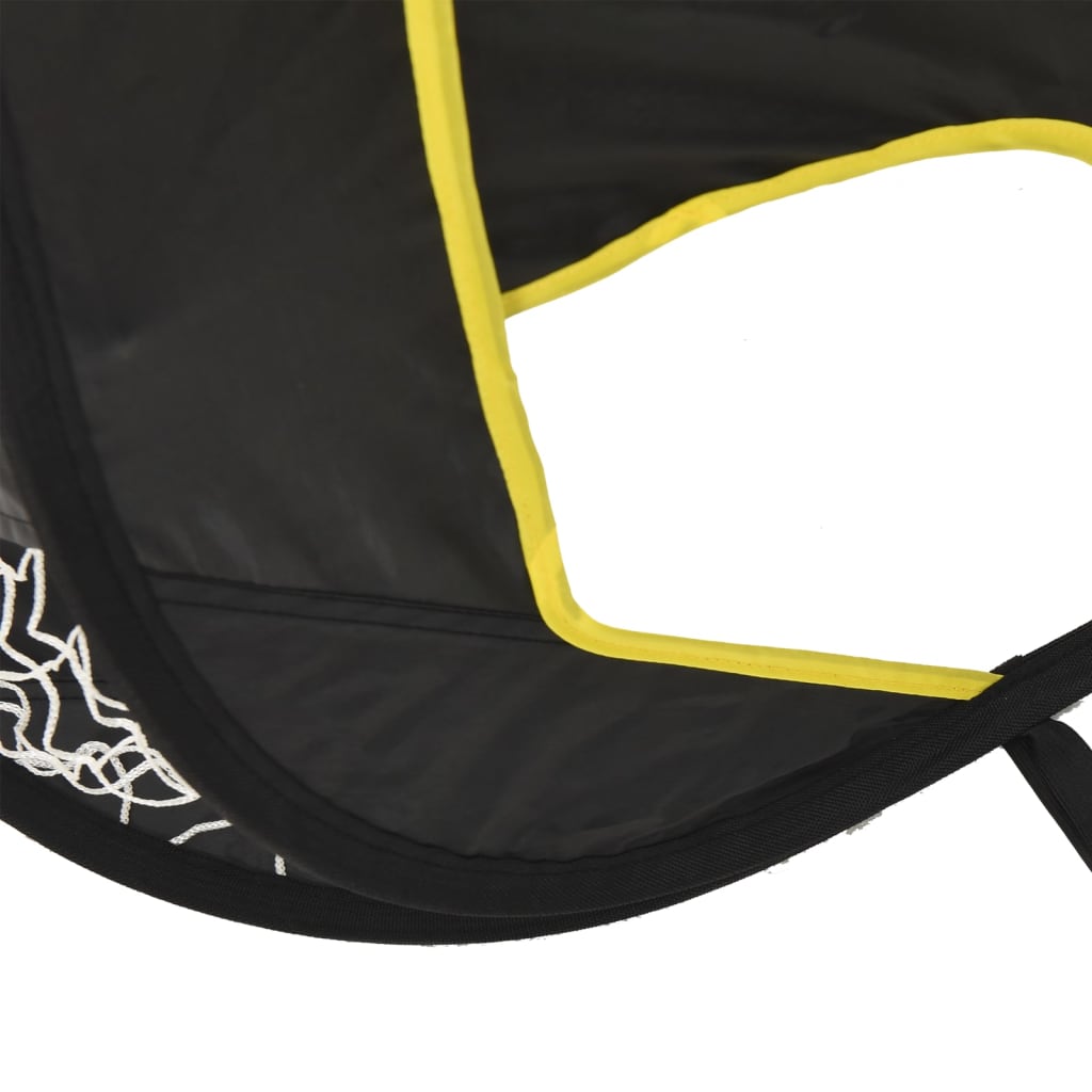 Soccer goal net with target 120x80x80 cm polyester