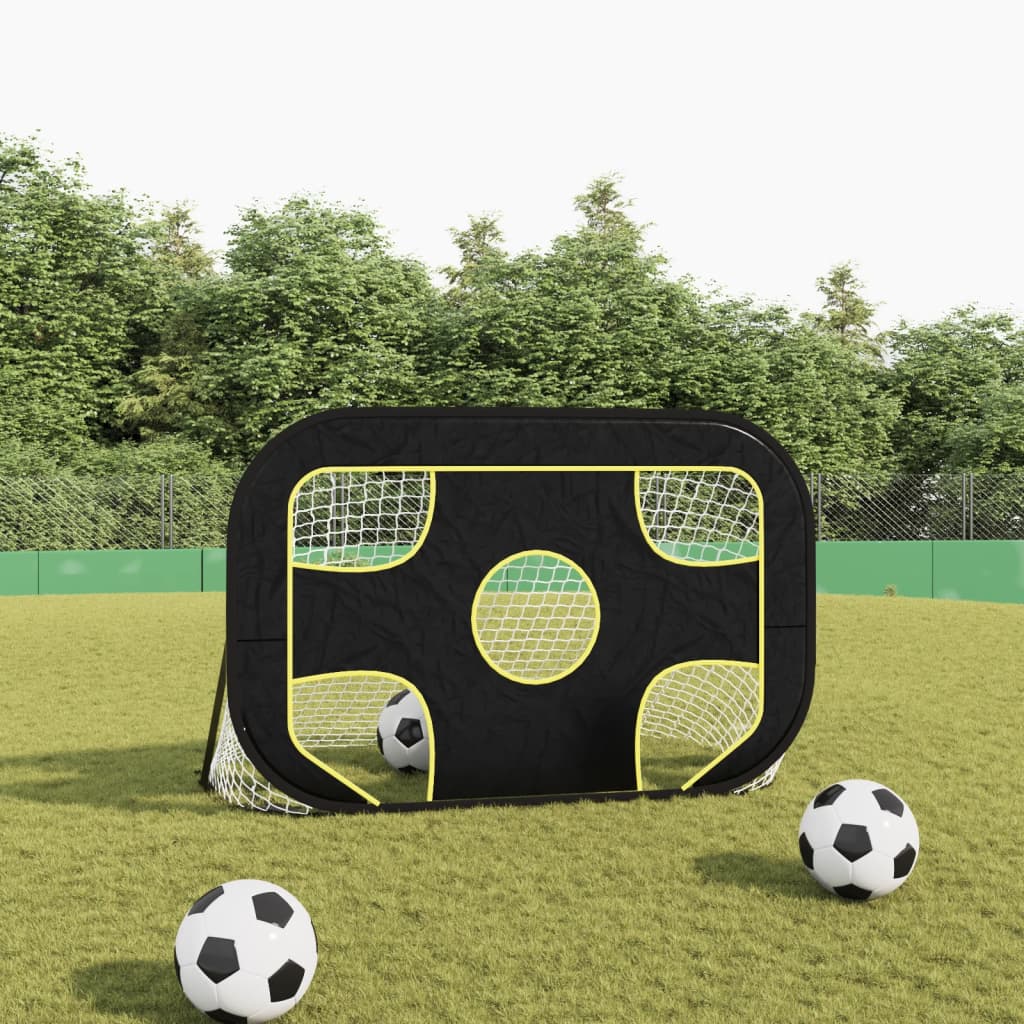Soccer goal net with target 120x80x80 cm polyester