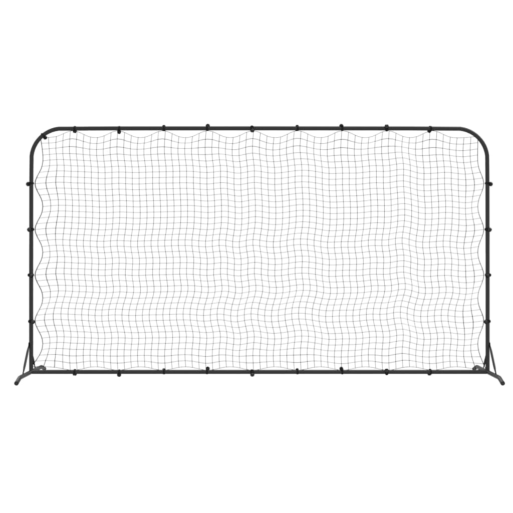 Football ricochet net, black, 366x90x183 cm, HDPE