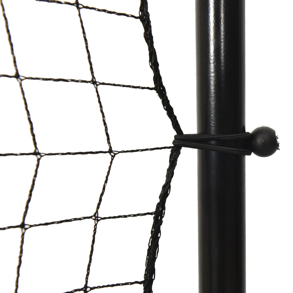 Football ricochet net, black, 366x90x183 cm, HDPE
