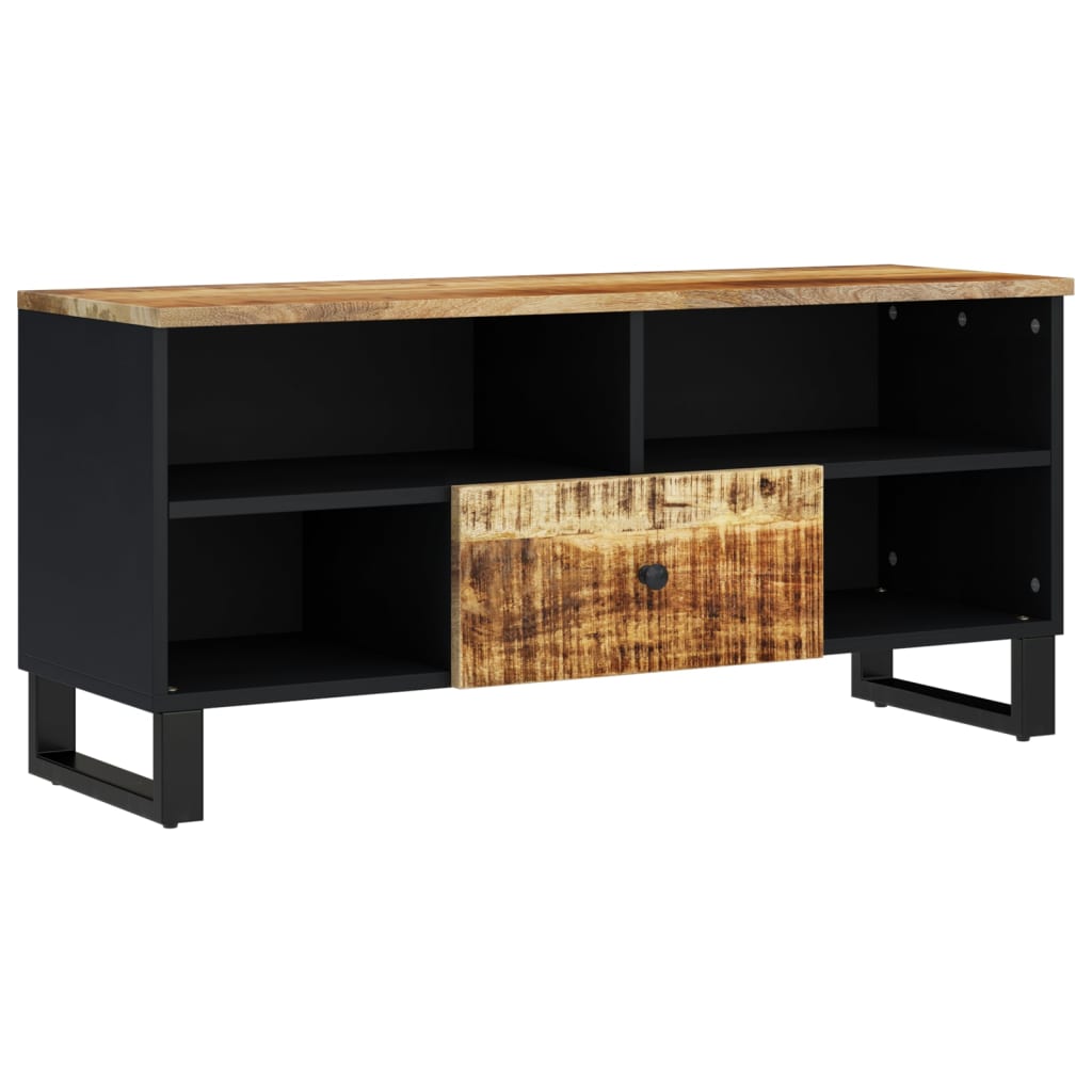 Dulap TV, 100x33x46 cm, lemn masiv de mango și lemn prelucrat