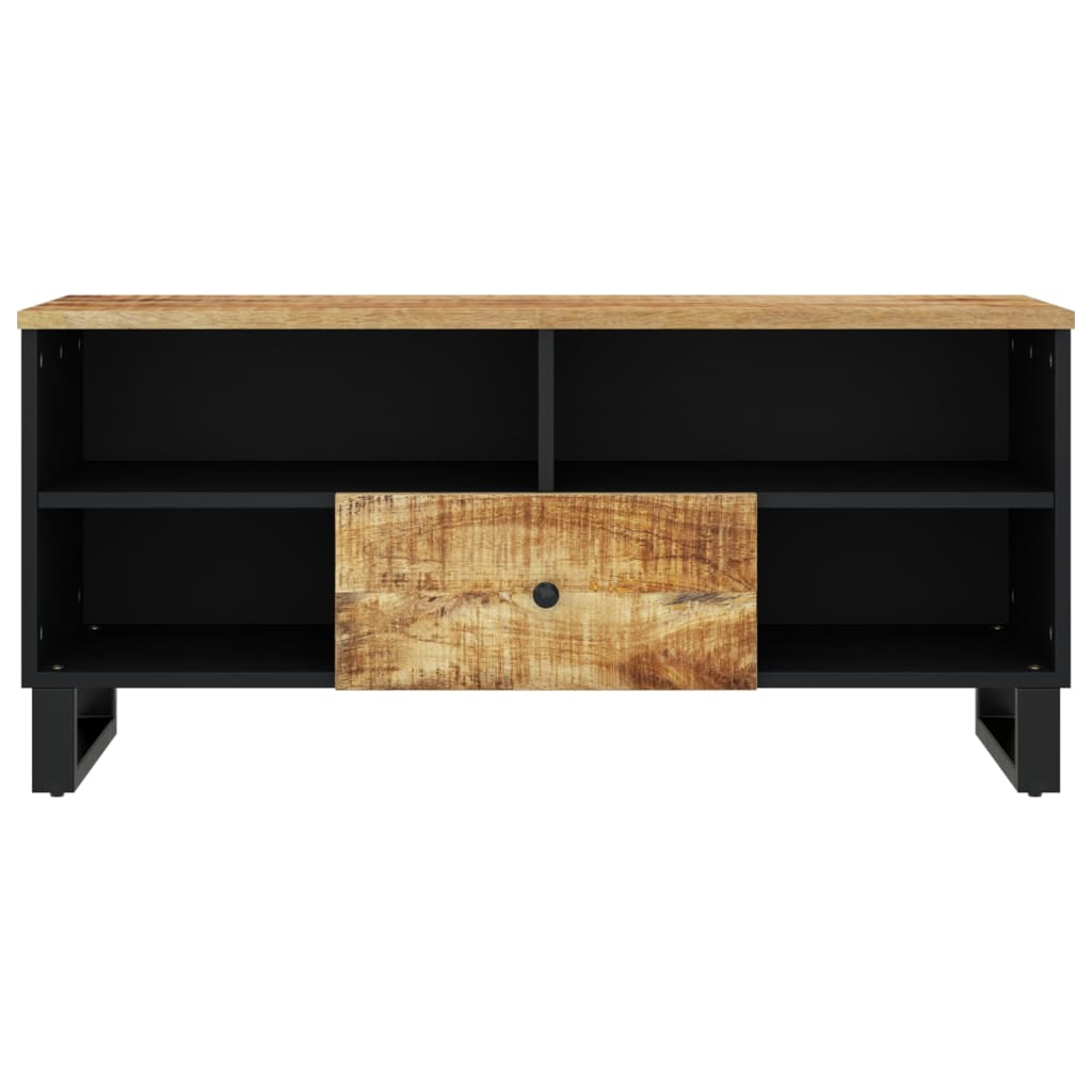 Dulap TV, 100x33x46 cm, lemn masiv de mango și lemn prelucrat