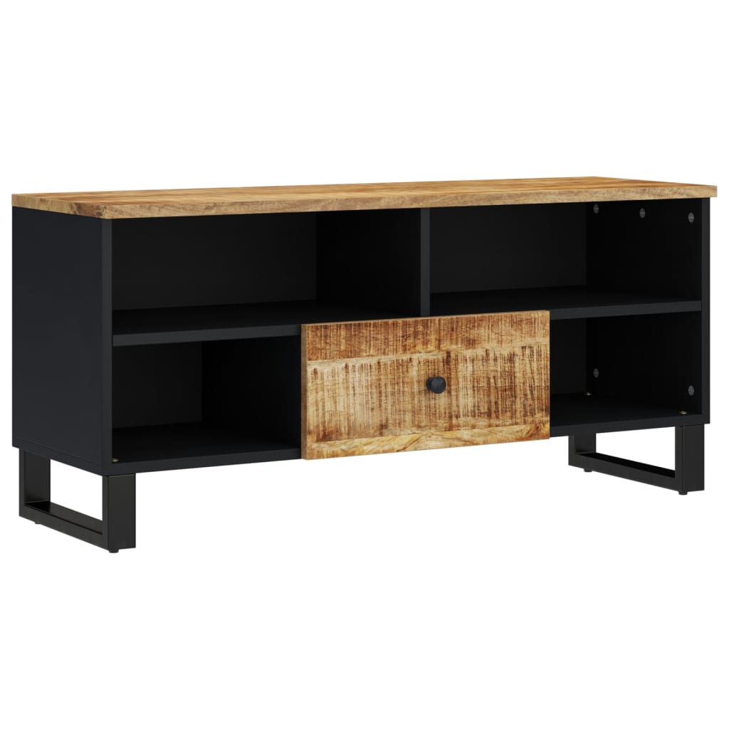 Dulap TV, 100x33x46 cm, lemn masiv de mango și lemn prelucrat