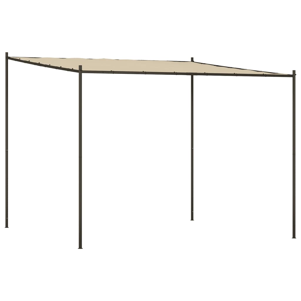 Foișor, bej, 3x3 m, 180 g/m², material textil și oțel