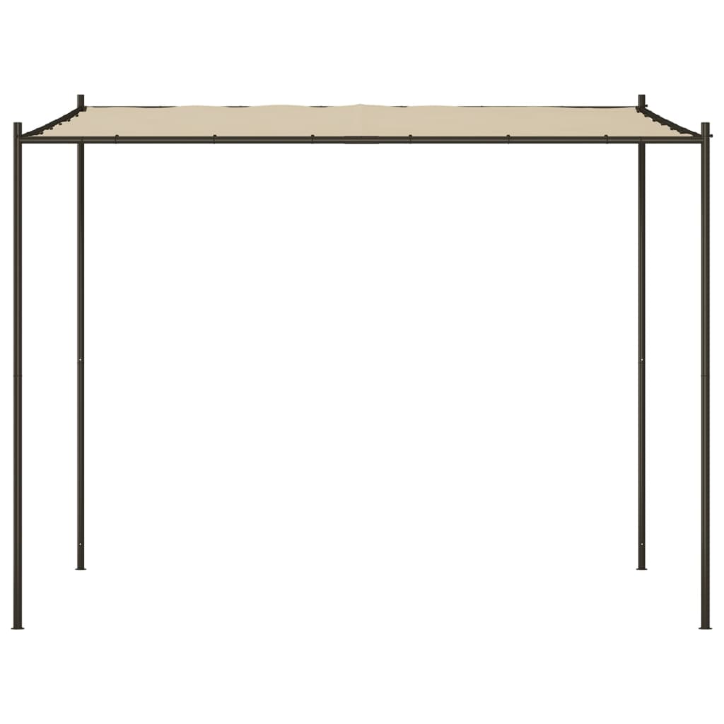 Foișor, bej, 3x3 m, 180 g/m², material textil și oțel