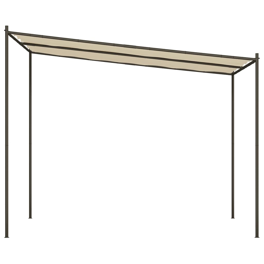 Foișor, bej, 3x3 m, 180 g/m², material textil și oțel