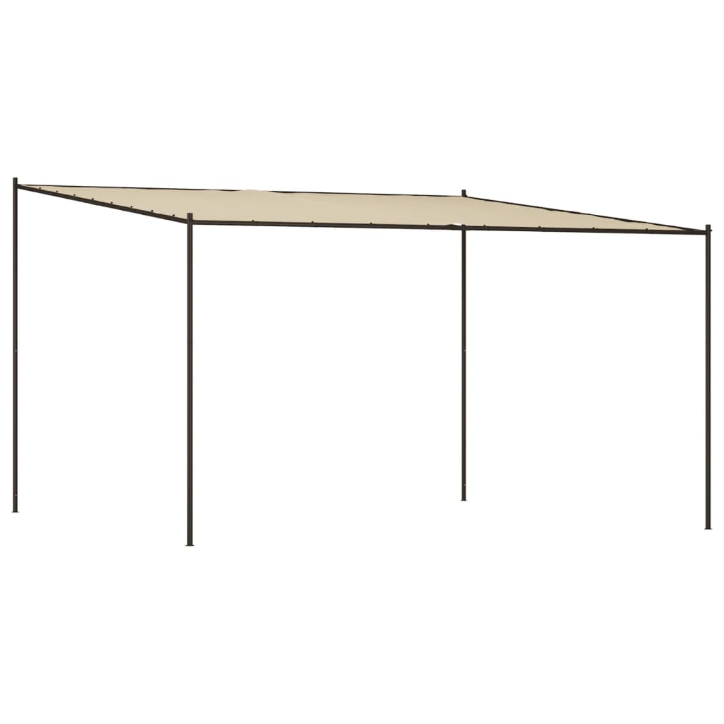 Foișor, bej, 4x4 m, 180 g/m², material textil și oțel