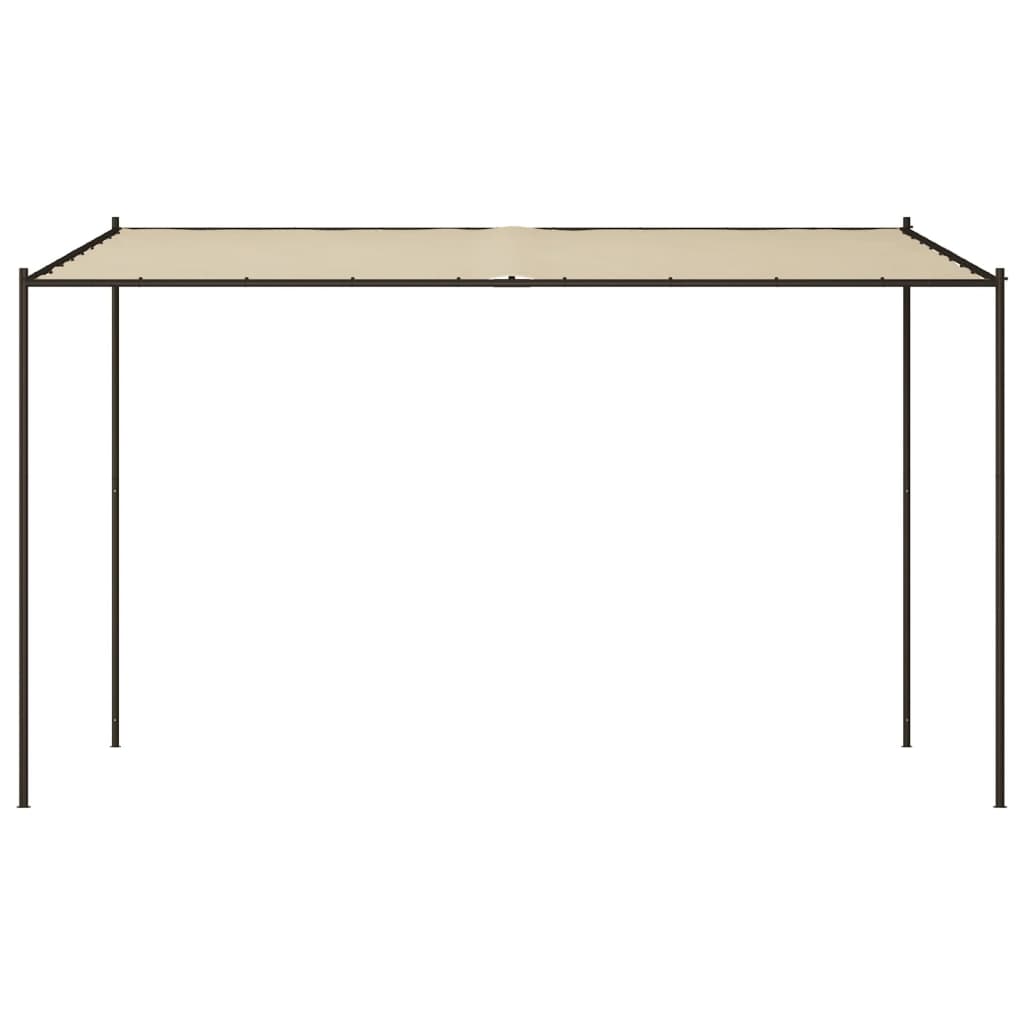 Foișor, bej, 4x4 m, 180 g/m², material textil și oțel
