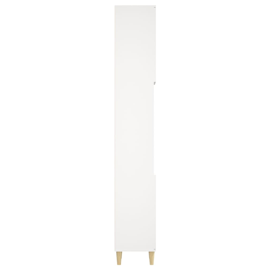 Bathroom cabinet, white, 30x30x190 cm, processed wood