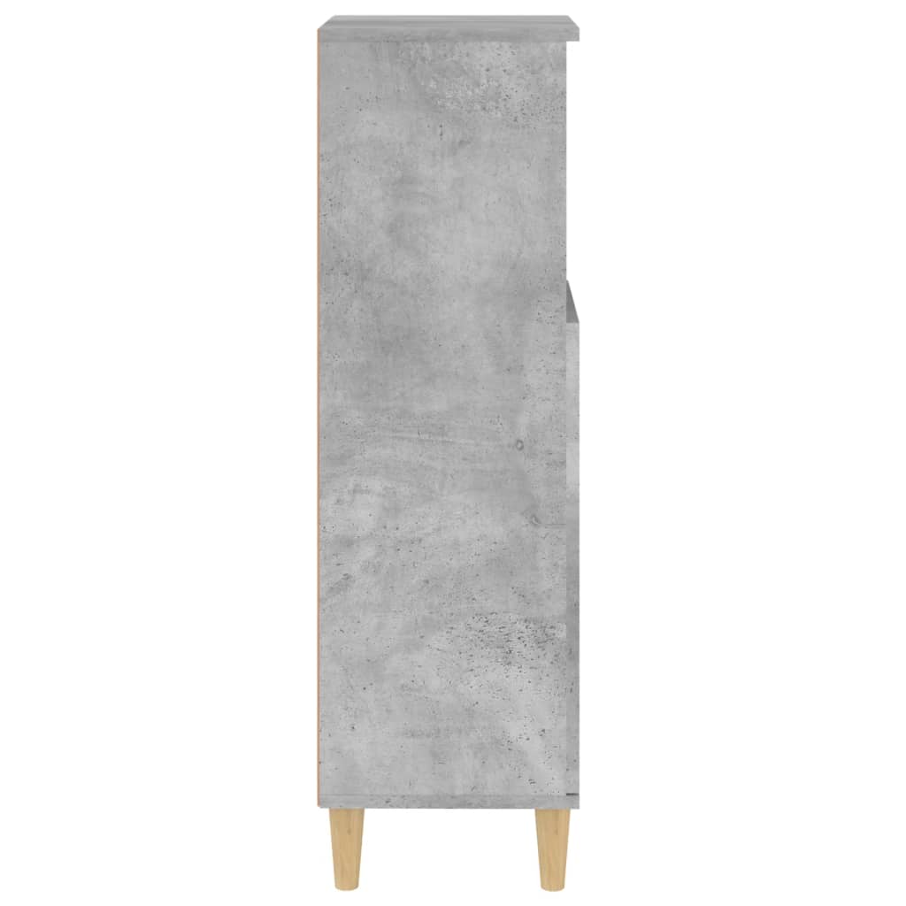 Bathroom cabinet, concrete gray, 30x30x100 cm, processed wood