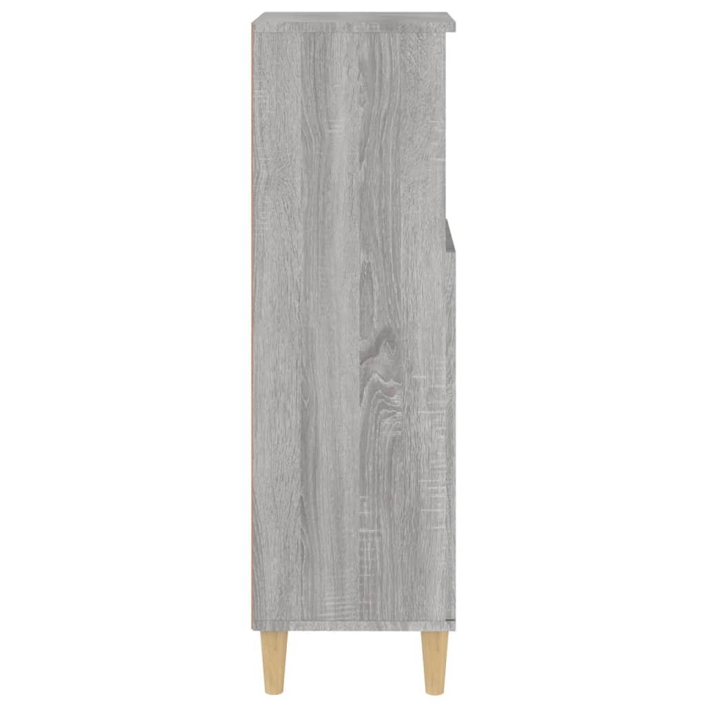 Bathroom cabinet, sonoma grey, 30x30x100 cm, processed wood