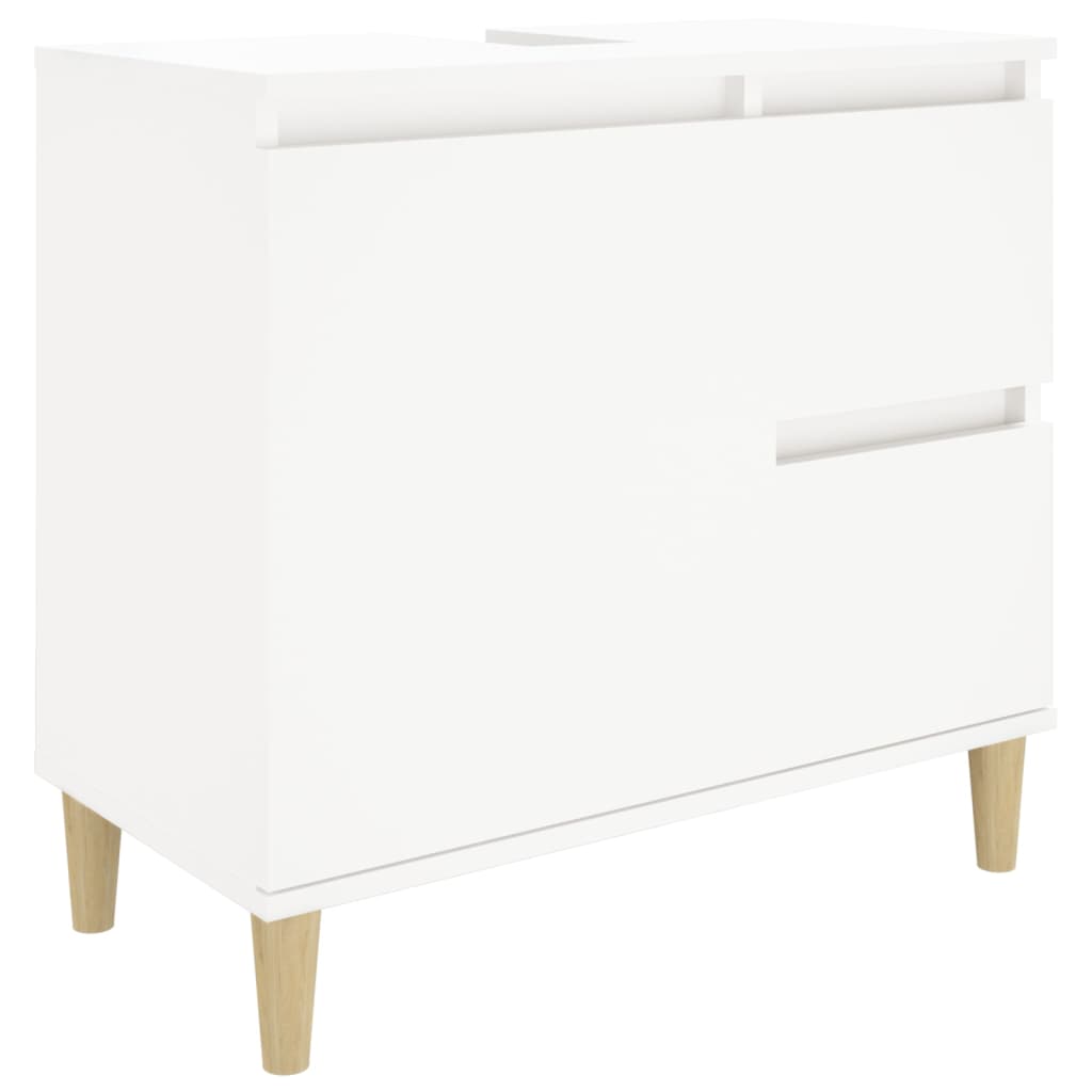 Bathroom cabinet, white, 65x33x60 cm, processed wood