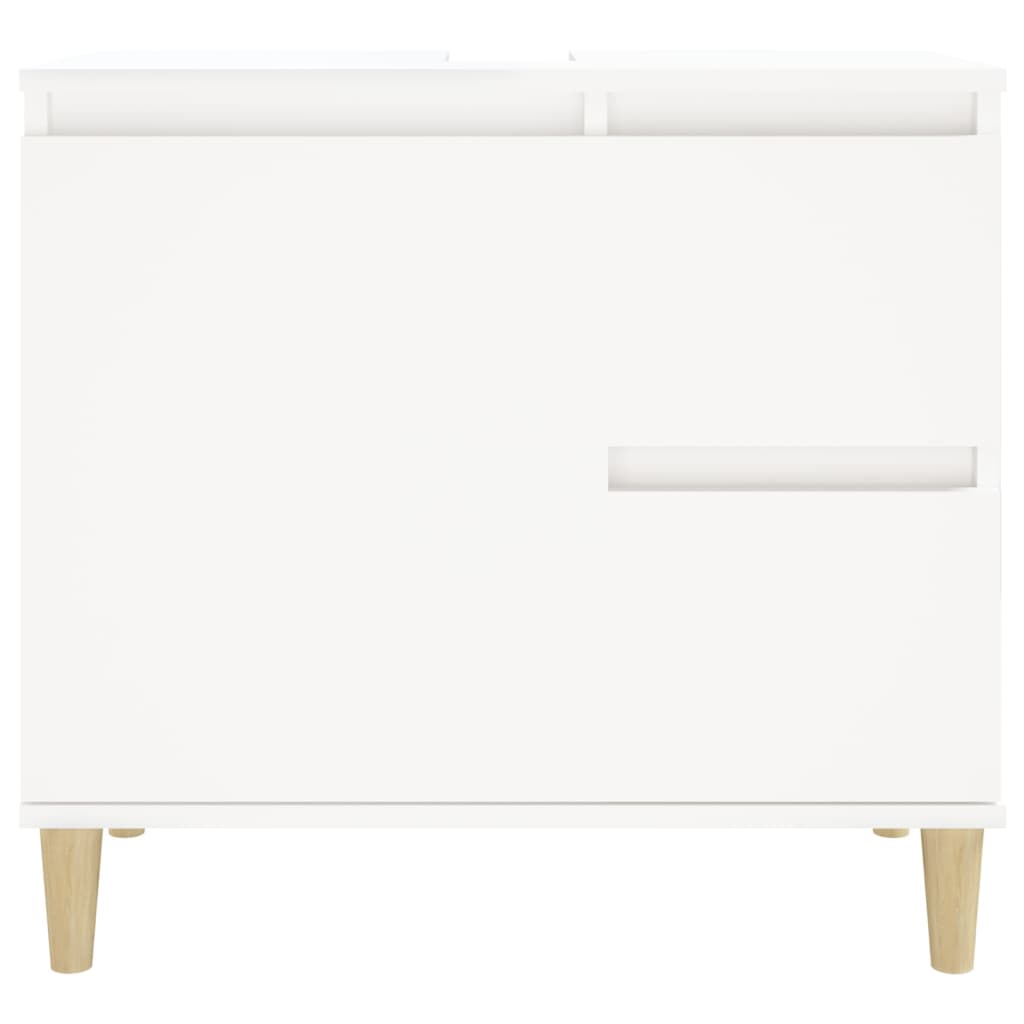Bathroom cabinet, white, 65x33x60 cm, processed wood