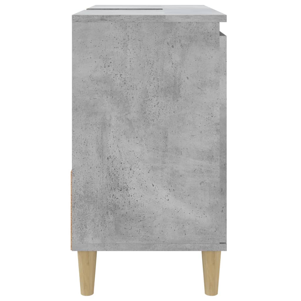 Bathroom cabinet, concrete gray, 65x33x60 cm, processed wood