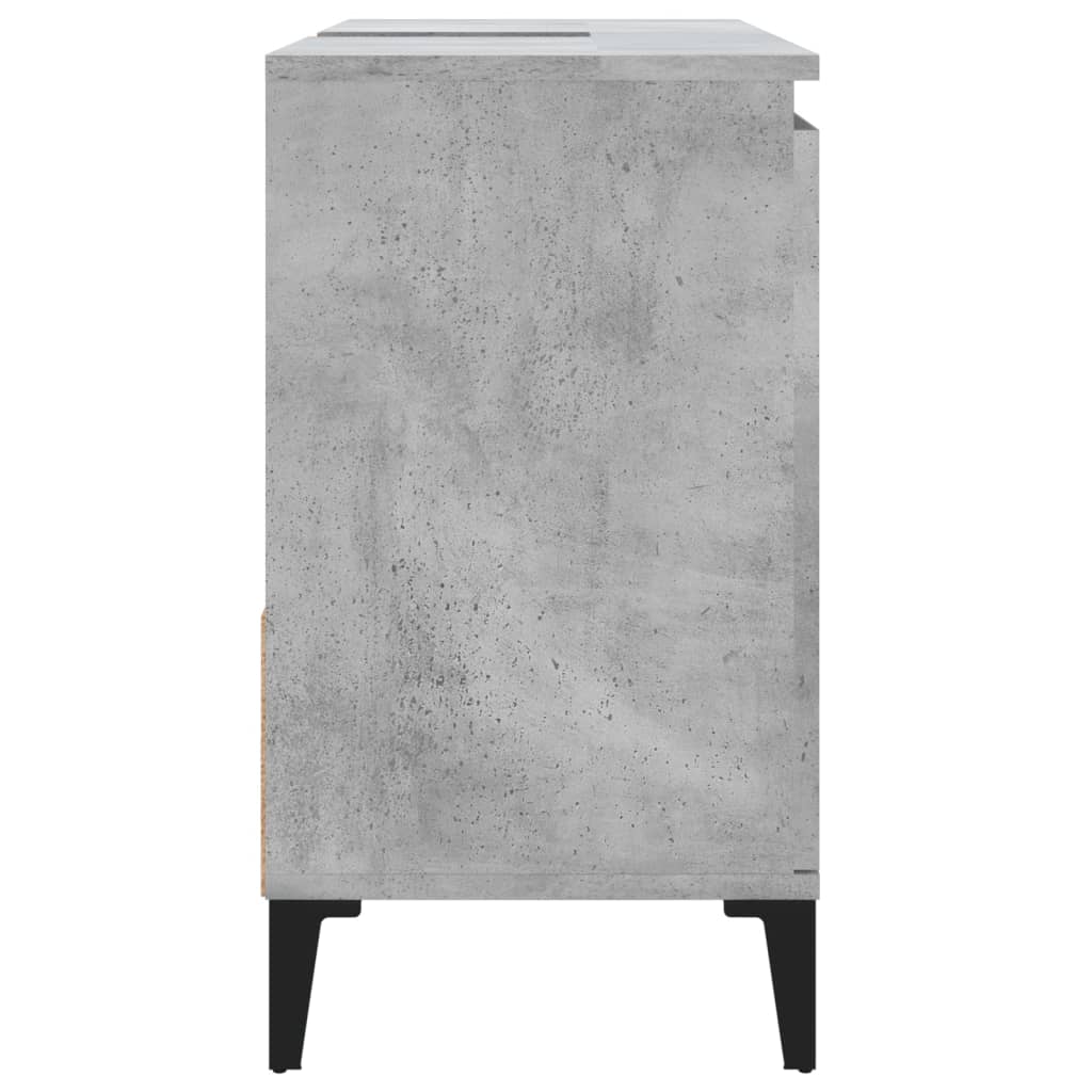 Bathroom cabinet, concrete gray, 65x33x60 cm, processed wood