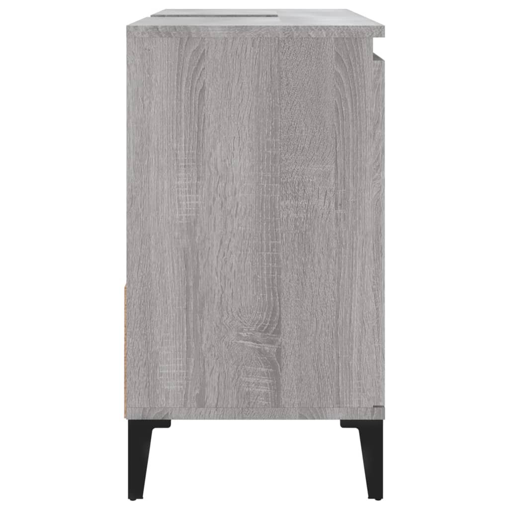 Bathroom cabinet, sonoma grey, 65x33x60 cm, processed wood