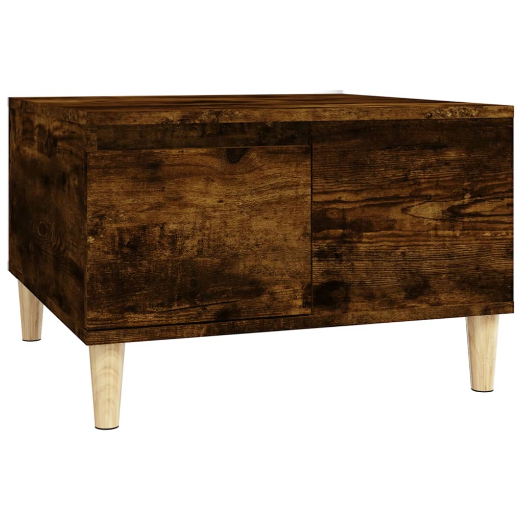Coffee table, smoked oak, 55x55x36.5 cm, processed wood