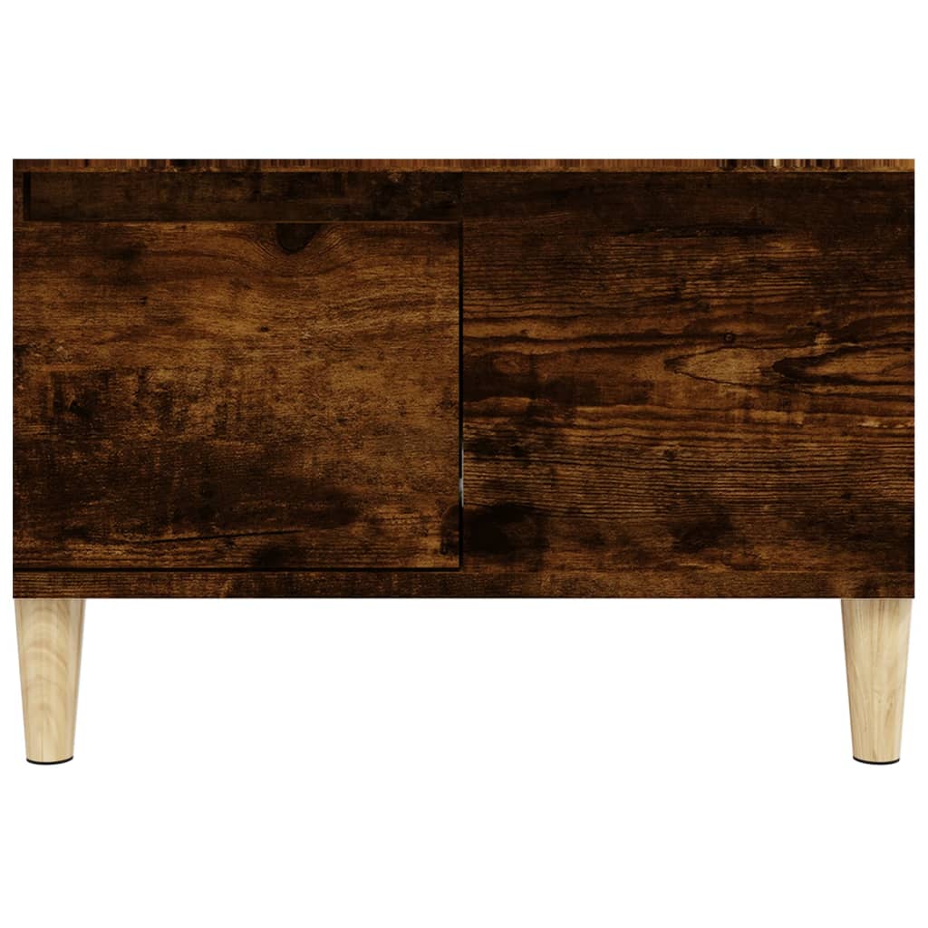 Coffee table, smoked oak, 55x55x36.5 cm, processed wood