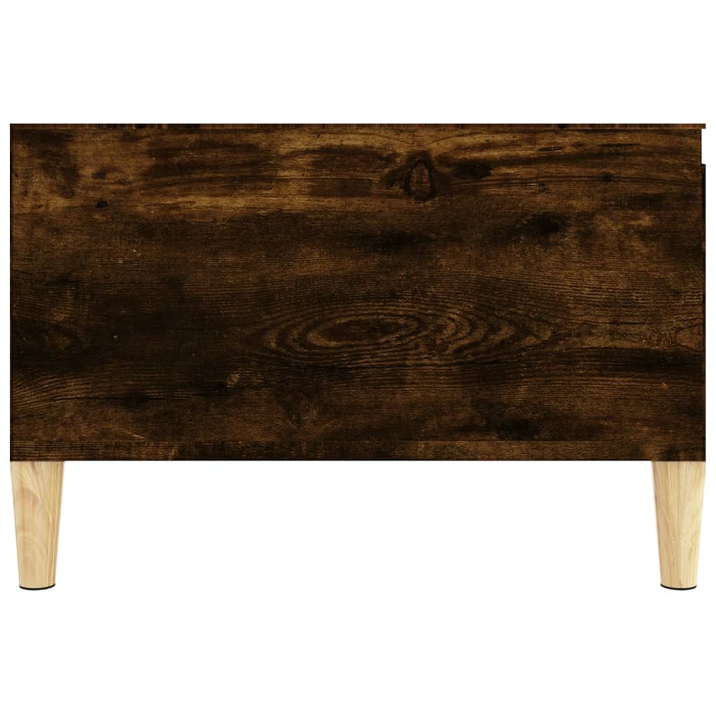 Coffee table, smoked oak, 55x55x36.5 cm, processed wood