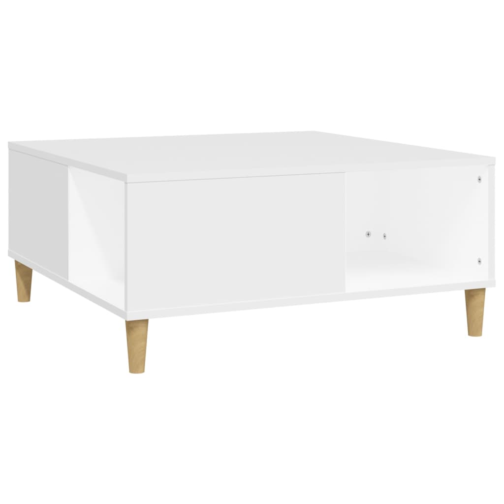 Coffee table, white, 80x80x36.5 cm, processed wood
