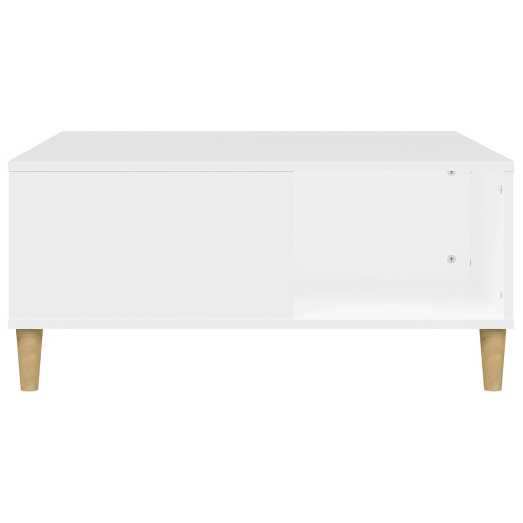 Coffee table, white, 80x80x36.5 cm, processed wood