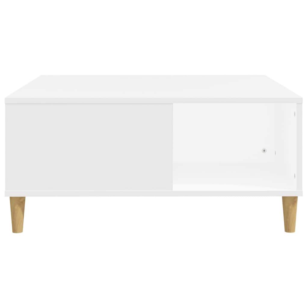 Coffee table, white, 80x80x36.5 cm, processed wood