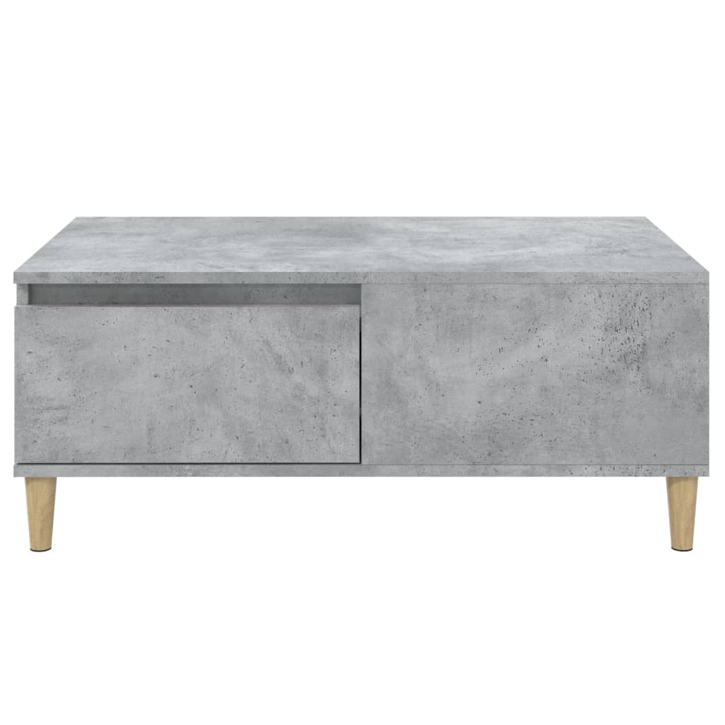 Coffee table, concrete grey, 90x50x36.5 cm, composite wood