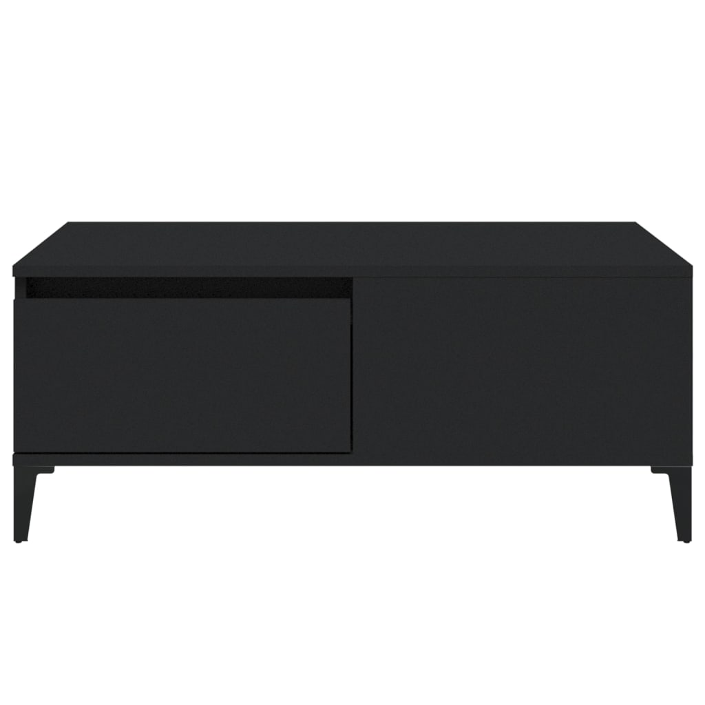 Coffee table, black, 90x50x36.5 cm, composite wood