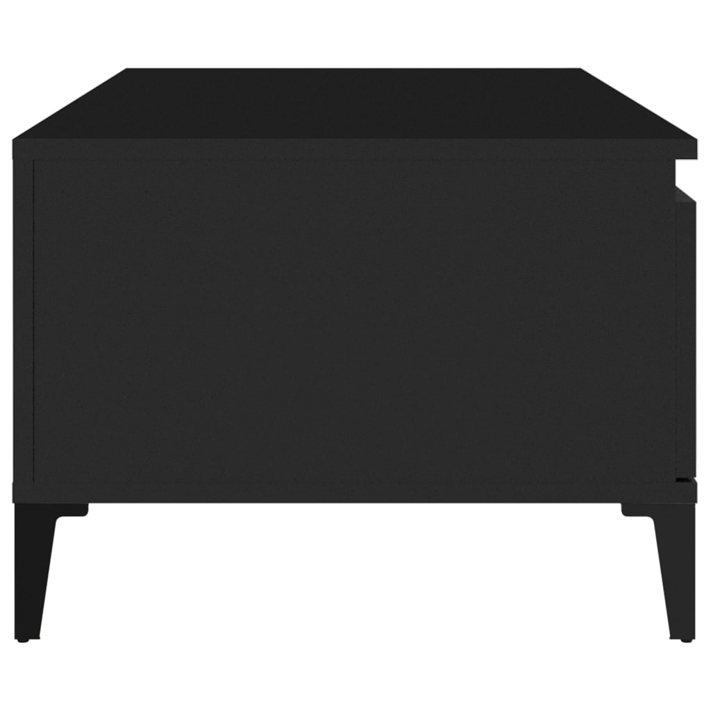 Coffee table, black, 90x50x36.5 cm, composite wood