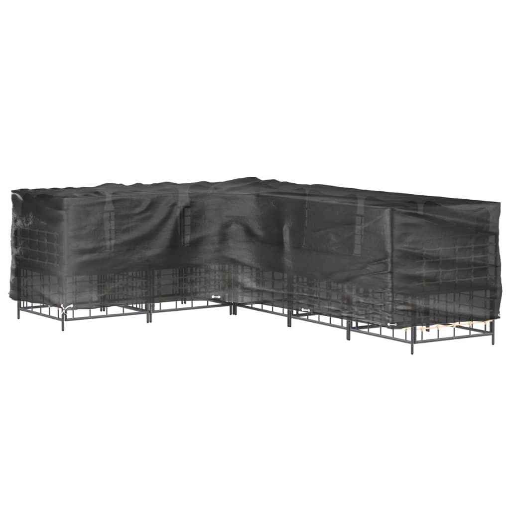 L-shaped garden furniture cover 18 eyelets, 285x220x80 cm