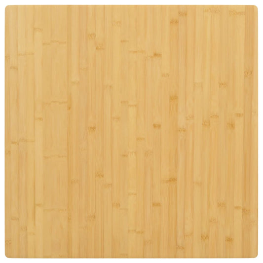 Blat de masă, 80x80x2,5 cm, bambus