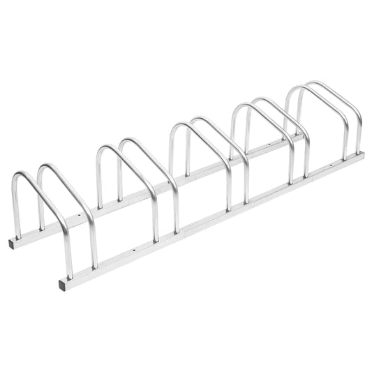 Bicycle rack, for 5 bicycles, galvanized steel