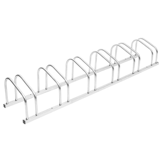 Bicycle rack, for 6 bicycles, galvanized steel