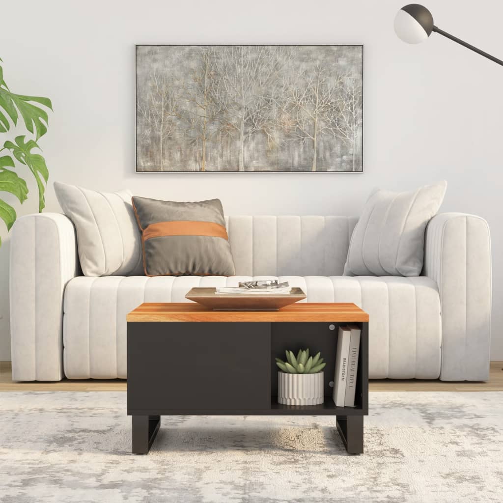 Măsuță de cafea, 60x50x35 cm, lemn masiv de acacia
