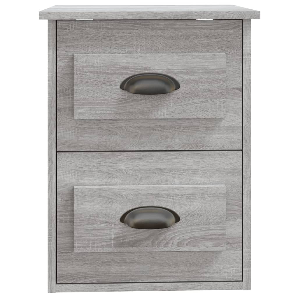 Bedside tables suspended on the wall, 2 pcs., sonoma gray, 41.5x36x53cm