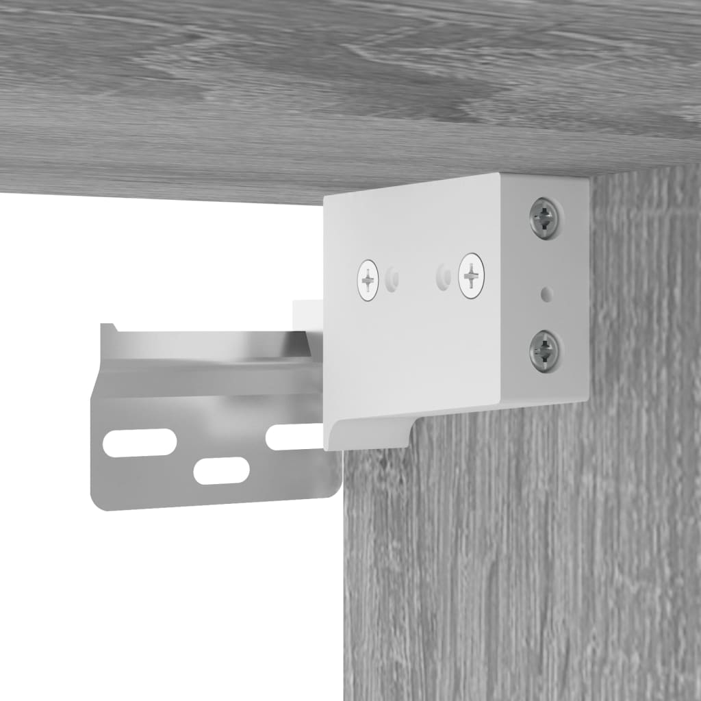 Bedside tables suspended on the wall, 2 pcs., sonoma gray, 41.5x36x53cm