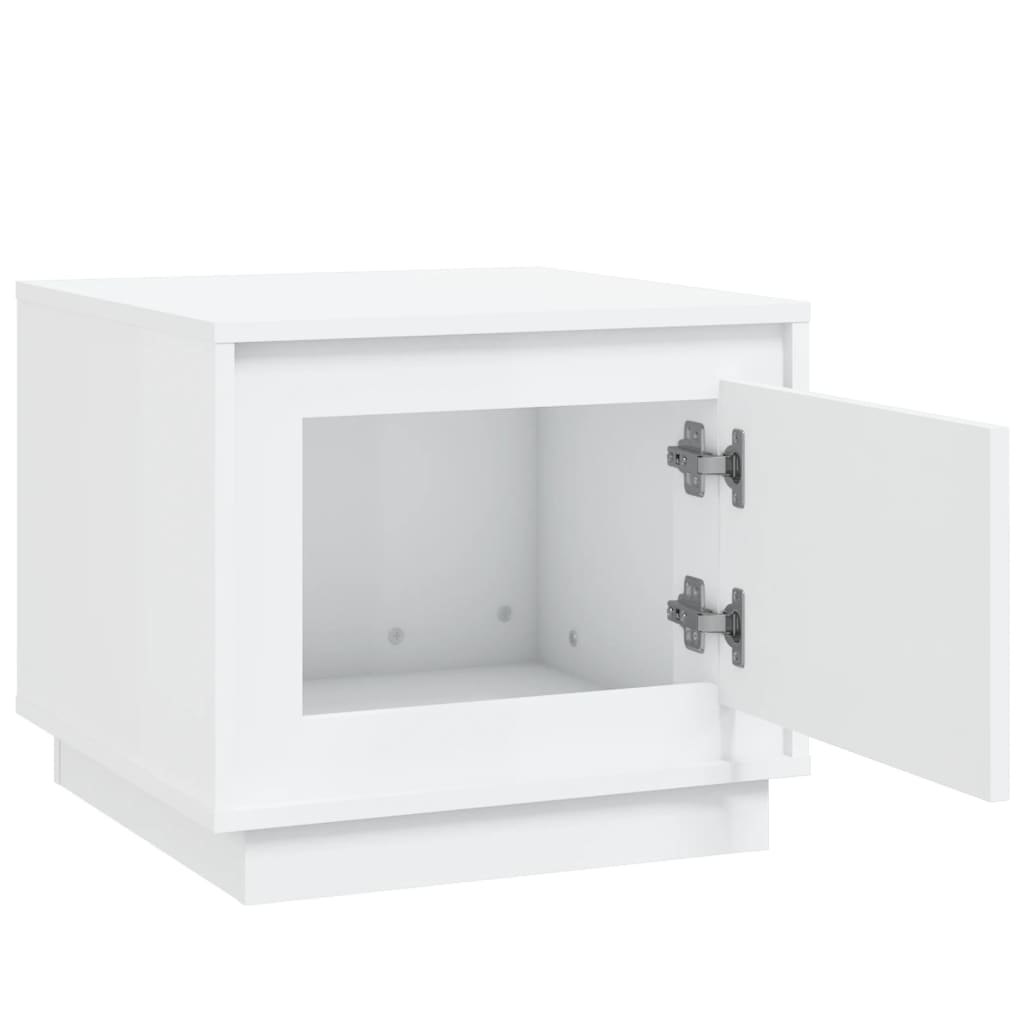 Coffee table, white, 51x50x44 cm, processed wood