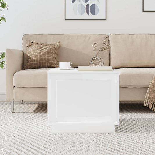 Coffee table, white, 51x50x44 cm, processed wood