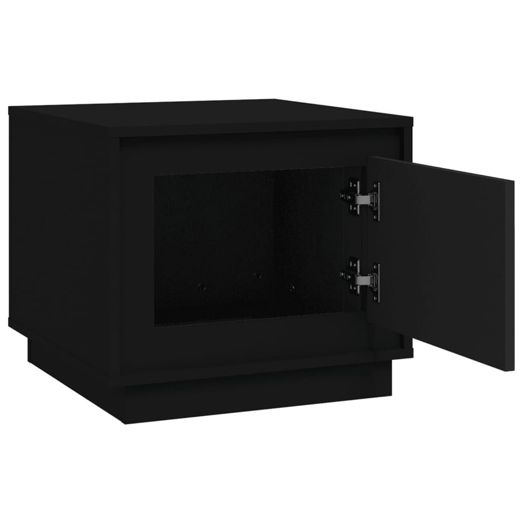 Coffee table, black, 51x50x44 cm, processed wood