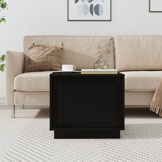 Coffee table, black, 51x50x44 cm, processed wood