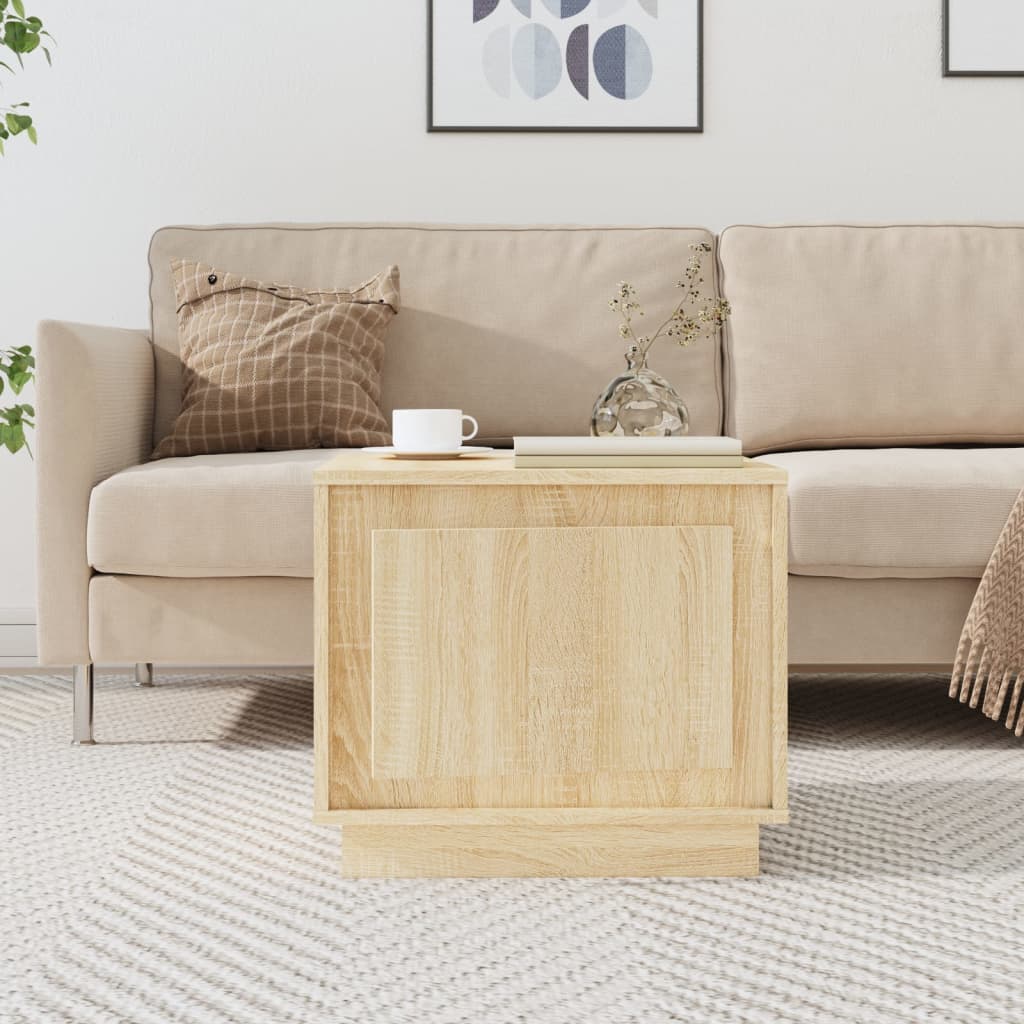Coffee table, sonoma oak, 51x50x44 cm, processed wood